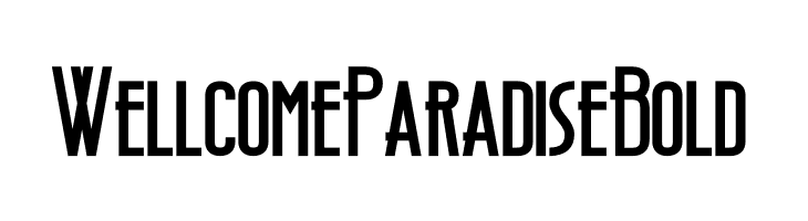 Wellcome Paradise Bold  Скачать бесплатные шрифты