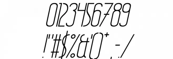 Wellcome Paradise Italic Font OTHER CHARS