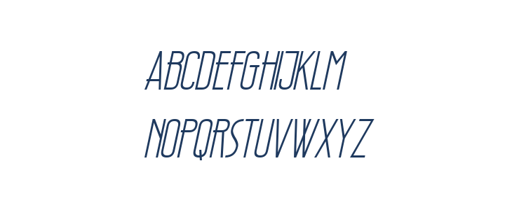 Wellcome Paradise Italic Lowercase