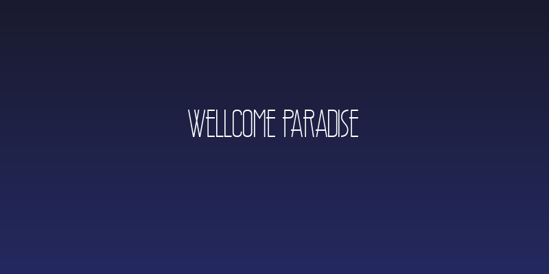 Wellcome Paradise Social Header