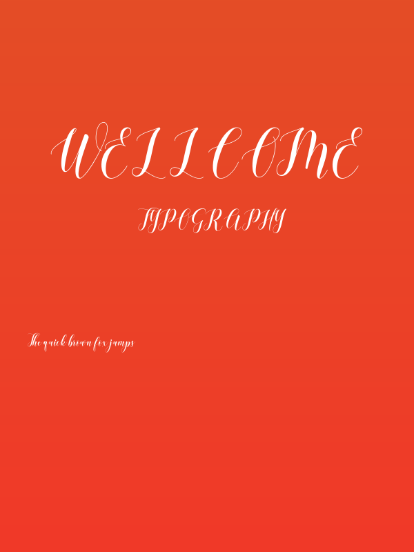 Wellcome Poster