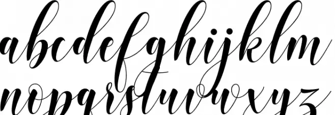 Wellcome Schriftart Kleinbuchstaben