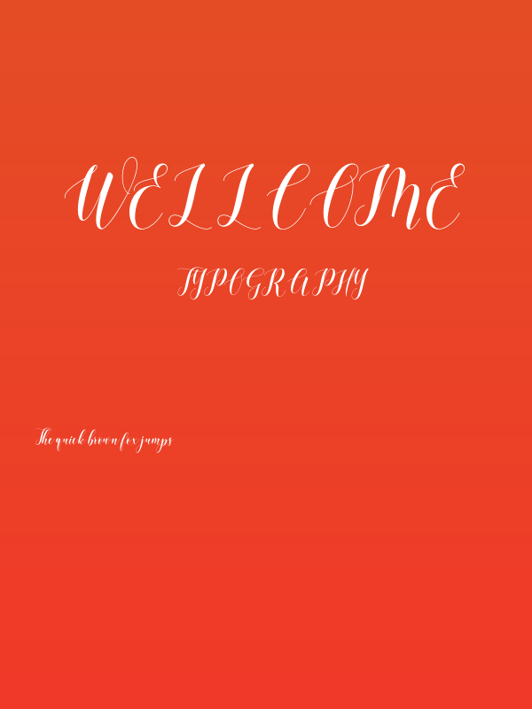 Wellcome Poster