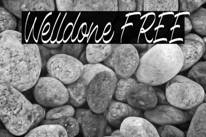Welldone FREE Font examples