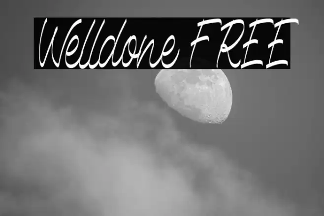 Welldone FREE Font examples