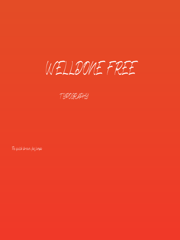 Welldone FREE Poster