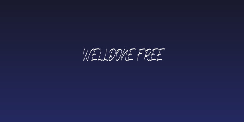 Welldone FREE Social Header