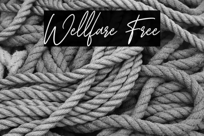 Wellfare Free Font examples
