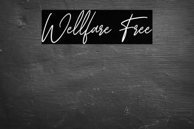 Wellfare Free Font examples