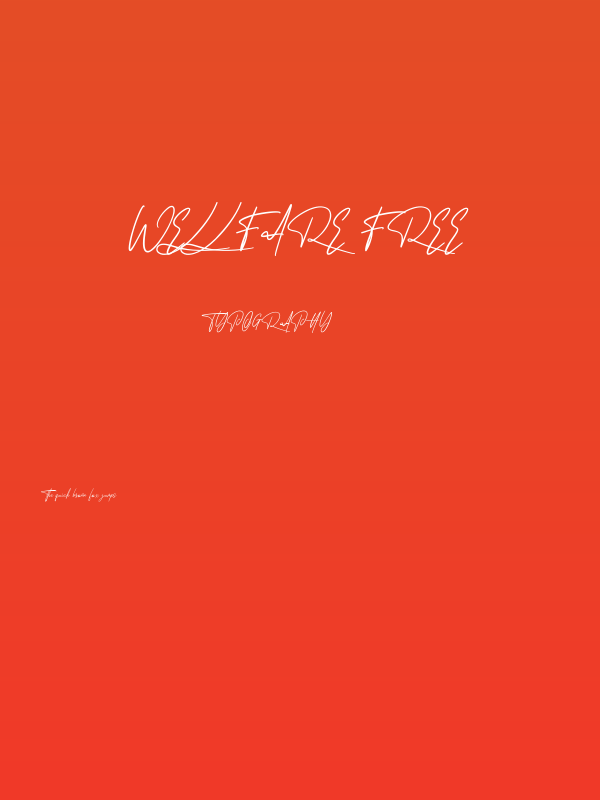 Wellfare Free Poster