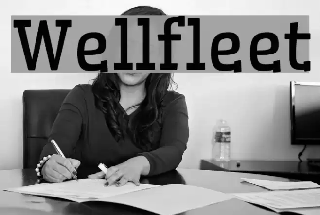 Wellfleet Font examples