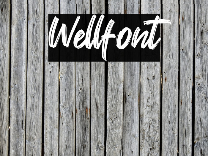 Wellfont Font examples