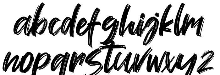 Wellfont Font LOWERCASE