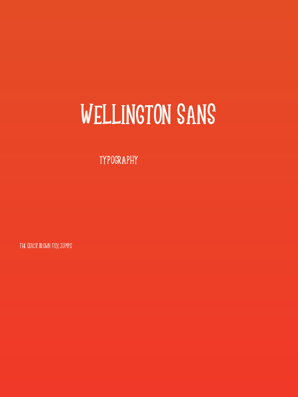 Wellington Sans Poster