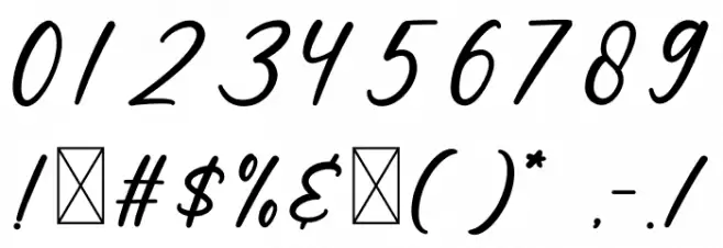 Wellness Font OTHER CHARS