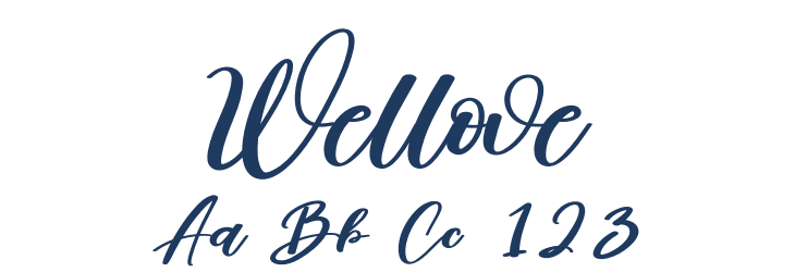 Wellove Font Preview