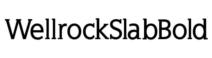 WellrockSlabBold Font