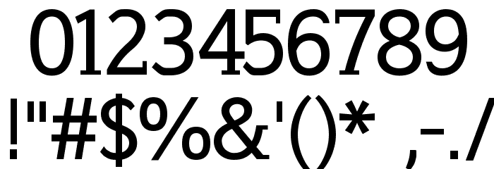 WellrockSlabBold Font OTHER CHARS
