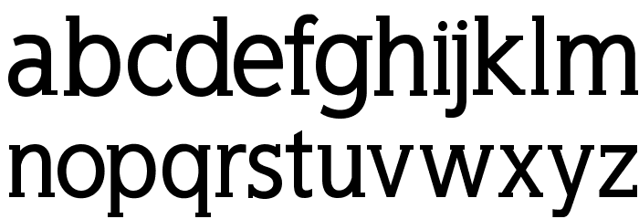 WellrockSlabBold Font LOWERCASE