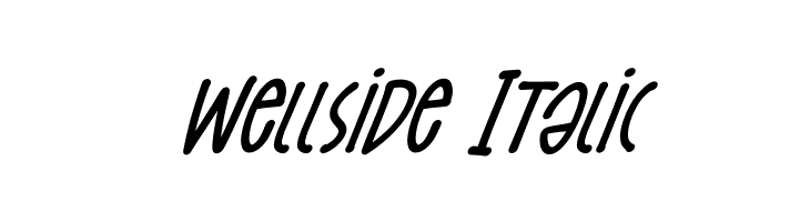 Wellside Italic  नि: शुल्क फ़ॉन्ट्स डाउनलोड