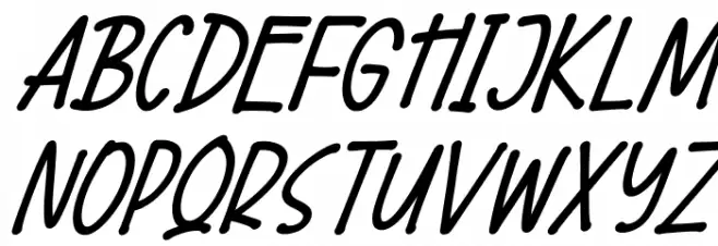 Wellside Italic Schriftart Groß