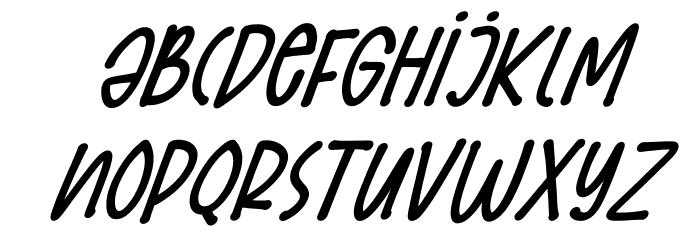 Wellside Italic Font LOWERCASE