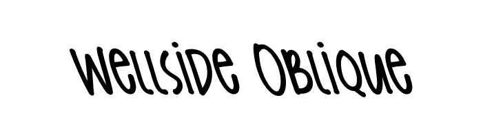 Wellside Oblique  font caratteri gratis