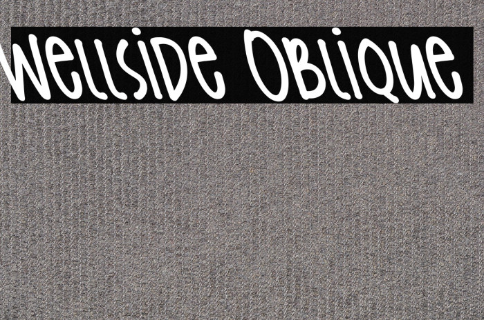 Wellside Oblique Example 3