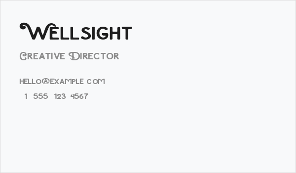 Wellsight Business Card