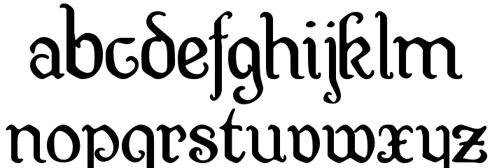 Wellsley Font LOWERCASE