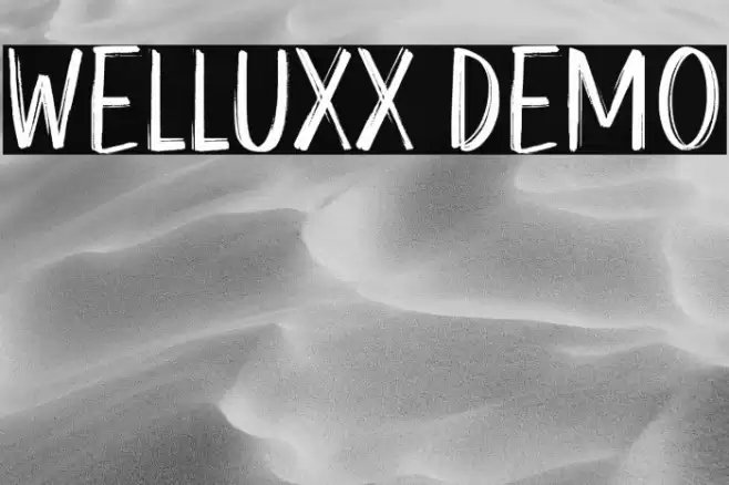 Welluxx Demo Font examples