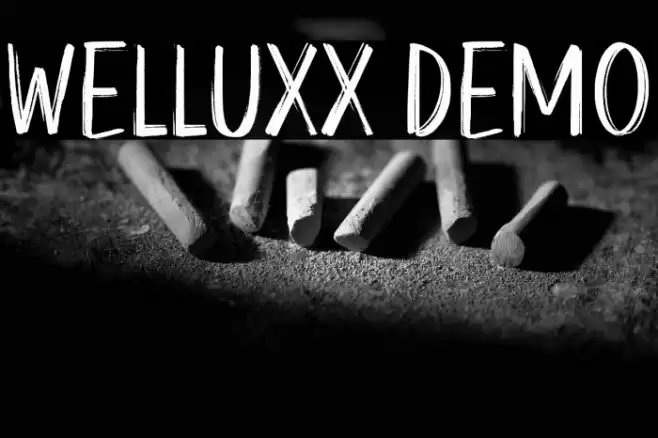 Welluxx Demo Font examples