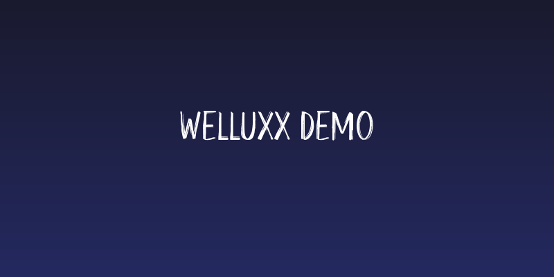 Welluxx Demo Social Header