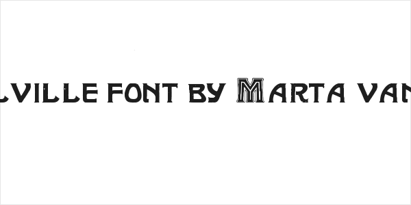 Wellville font by Marta van Eck Logo