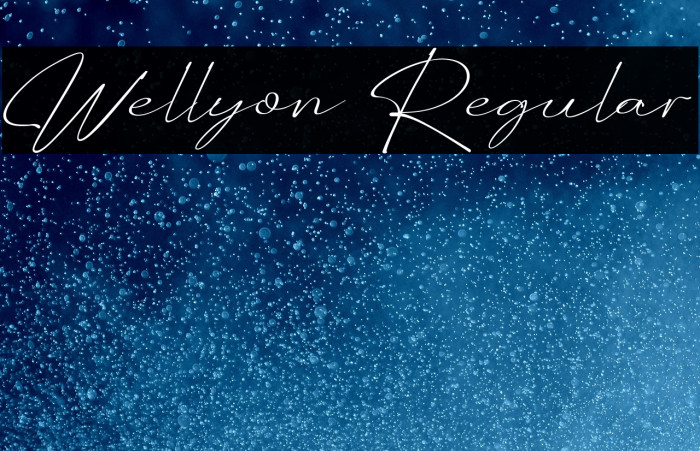 Wellyon Regular Example 1