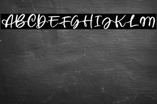 WellytoniaScriptDEMO Font examples