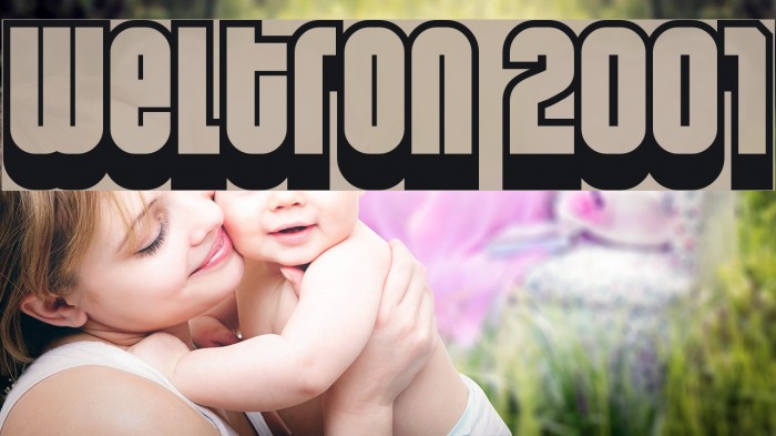 Weltron 2001 Font examples