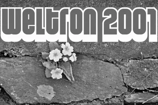 Weltron 2001 Font examples