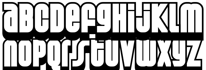Weltron 2001 Font LOWERCASE