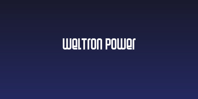 Weltron Power Social Header