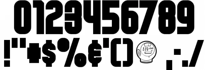 Weltron Special Power Font OTHER CHARS