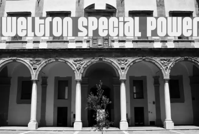 Weltron Special Power Font examples