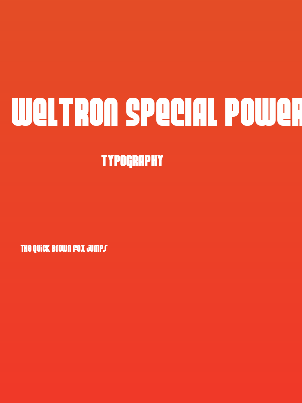 Weltron Special Power Poster