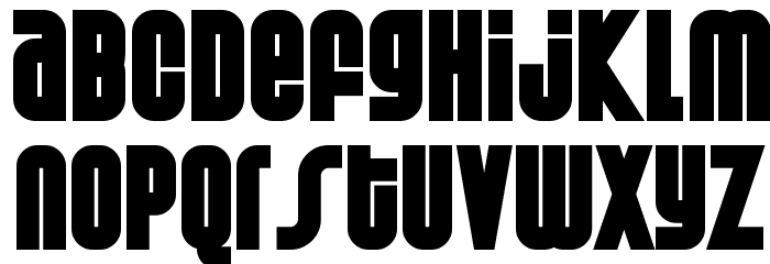 Weltron Special Power Font LOWERCASE
