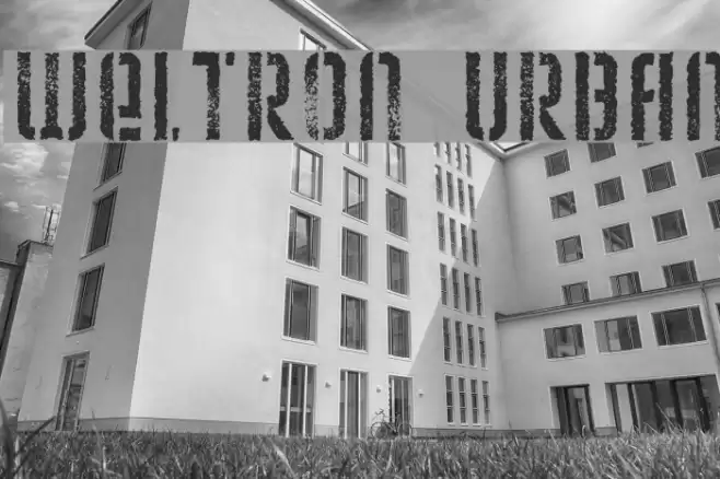 Weltron Urban Font examples