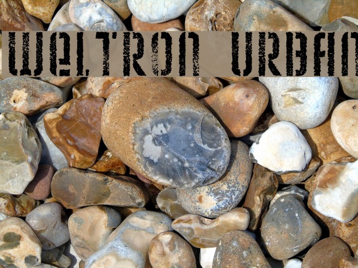 Weltron Urban Caratteri examples