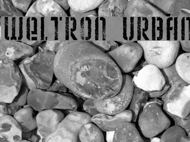 Weltron Urban Font examples