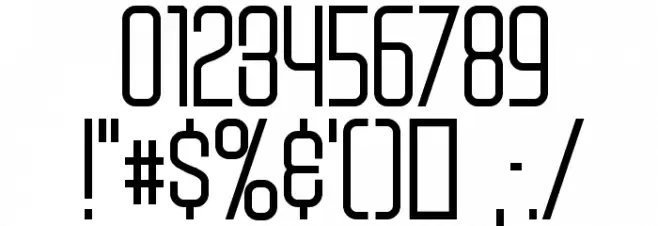 Weltron Font OTHER CHARS