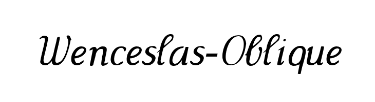 Wenceslas-Oblique  नि: शुल्क फ़ॉन्ट्स डाउनलोड