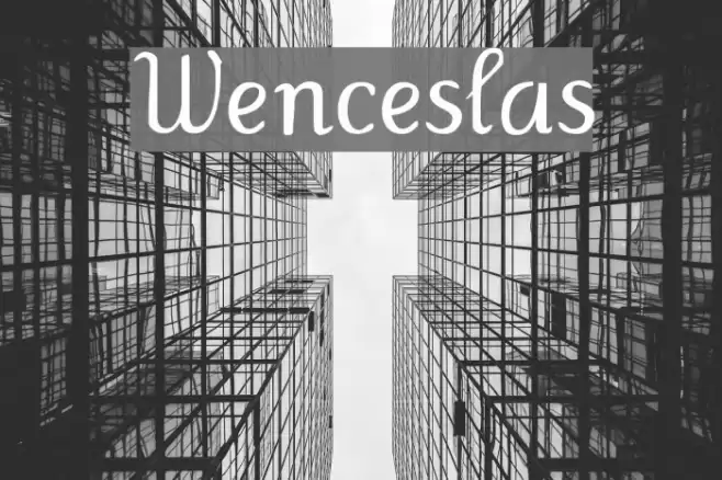 Wenceslas Font examples